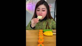 Asmr eating ice cream flavor Cherries Sweet delicious short video [upl. by Akemat]