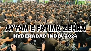 Ayyam E Fatima Zehra  Shahaadat Bibi Fatima Nohay  Hyderabad India 2024 [upl. by Eiroj]