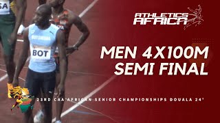 BOTSWANA 🇧🇼 3819 NR🔥  DOUALA 24  23rd African Athletics Senior Championships  Men’s 4x100m SF 1 [upl. by Adnauqal200]