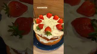 the classic victoria sponge cake buzybee bakers victoriasponge cake [upl. by Airun]