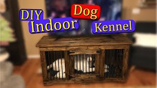 How To Build An Indoor Dog Kennel DIY [upl. by Amat]