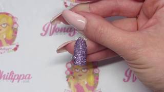 How To Do Sugar Glitter Effect Nail Tutorial [upl. by Fahey]