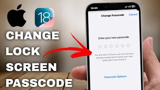 How to Change Lock Screen Passcode on iPhone iOS 18 Tutorial [upl. by Nidorf]