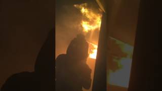 Fuselage Interior cabin fire with Flashover [upl. by Kushner]