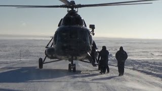 Beyond Arctic Circle from window of a Mi8 Hip [upl. by Swayne]