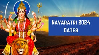 Navratri 2024 Date  When is Navratri 2024 Date  Happy Navaratri 2024 Wishes [upl. by Naujek]