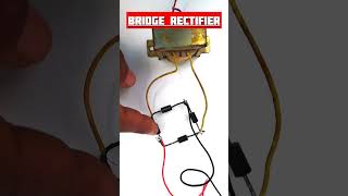 Bridge rectifier  full wave rectifier electronics viralshort [upl. by Padraig]