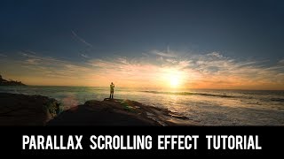 Wordpress tutorial video  Parallax scrolling effect tutorial [upl. by Nonnelg]