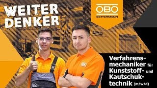 Verfahrensmechaniker für Kunststoff und Kautschuktechnik – Ausbildung bei OBO Bettermann [upl. by Ariday239]