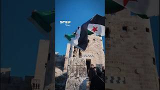 حلب تشتعل بالفرح مقاتلو المعارضة السورية يرفعون علمهم ويسقطون تمثال الأسد [upl. by Arnon570]