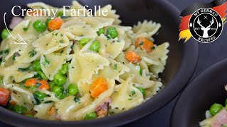 Creamy Farfalle  Quick amp Easy Pasta Dish ✪ MyGermanRecipes [upl. by Ylro518]