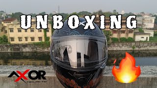 Safety meets style Here is my new motorcycle helmets unboxing axorhelmets rider [upl. by Elaina]