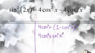 Proving Trigonometric Identities Part 1 [upl. by Casar]