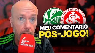 quotFIASCO PELO AMOR DE DEUSquot O COMENTÁRIO DE FABIANO BALDASSO APÓS JUVENTUDE 0X0 INTER [upl. by Dymphia]