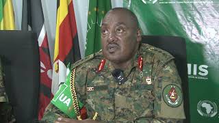 Lt Gen Sam Kavuma Assumes Office As ATMIS Force Commander [upl. by Ahtilat]