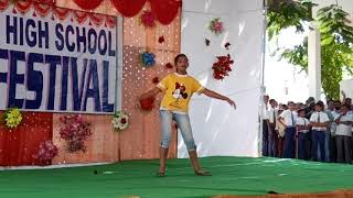 Chanakya high school wanaparthy art festival dance by nicey 10 D 2019 2020 batch [upl. by Alage]