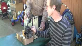 2 stroke 30cc conversion to steam power generator [upl. by Fredela]