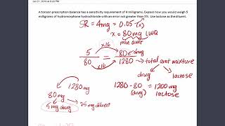 Calculations amp Compounding  Aliquot Method [upl. by Maude]