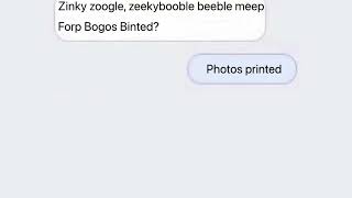 Zinky zoogle zeekybooble beeble meep Forp Bogos Binted [upl. by Salaidh]