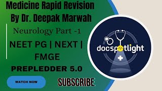 Neurology Part 1  Medicine RR 50 📖📚 by Dr Deepak Marwah youtube neetpgpreperation foryou [upl. by Poppas]