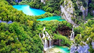 Croatias amazing PLITVICE Stunning view from drone [upl. by Dorotea443]