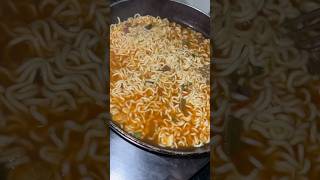 Spicy Samyang Ramen Exploring the Heat of Korean Noodles koreannoodles minivlog foodvlog [upl. by Amhsirak419]