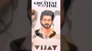 Thalapathy Vijay Movie Career Drawing Part4 vijay thalapathy tvk [upl. by Nyliret]