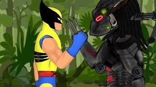 Wolverine VS Predator [upl. by Aneetsirhc]