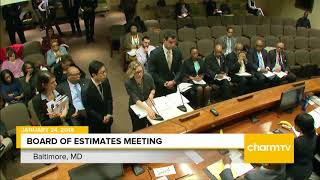 Board of Estimates Meeting January 24 2018 [upl. by Sillihp]