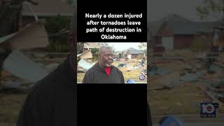 Nearly a dozen injured after tornadoes leave path of destruction in Oklahoma tornado Oklahoma [upl. by Alansen]