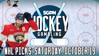 NHL Picks Saturday October 19th  Hockey Gambling Podcast [upl. by Annayek362]