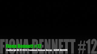 Fiona Bennett  Freshman Season Recap  Serve Receive [upl. by Mailliwnhoj]