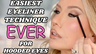 HOODED EYES The REVERSE WINGED LINER Technique Will Change Your Life [upl. by Yekcir]