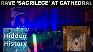 ‘Sacrilege’ as rave is held at historic Canterbury Cathedral [upl. by Atiuqer]