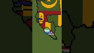 Small Scale Africa africa african maps flags minecraft [upl. by Narej]