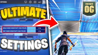 NEW Best OG Fortnite Controller SETTINGS  Sensitivity PS5XBOXPC [upl. by Akinehs959]