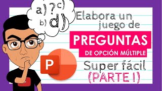 ❓ ELABORA UN JUEGO DE PREGUNTAS DE OPCIÓN MÚLTIPLE 😍 EN POWERPOINT PASO A PASO PARTE I [upl. by Zerimar852]