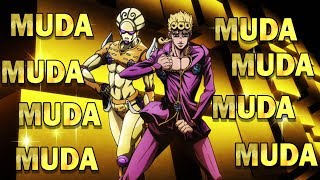 Jojos Bizarre Adventure Golden Wind MUDA MUDA MUDA Compilation [upl. by Odey]