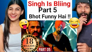 Singh Is Bliing 2015 Part 5  Akshay Kumar Amy Jackson Lara Dutta  Hindi Movie Reaction video [upl. by Ruthe]