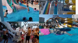 ♡AQUAPARK VLOG♡bağlıca aquaparkytanasayfayaal [upl. by Ardnuahsal484]