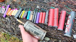 MEGA TEST 60 PETARDE  BOMBE DIFERITE  Test firecrackers  Compilation Polenboller [upl. by Eiramyllek904]