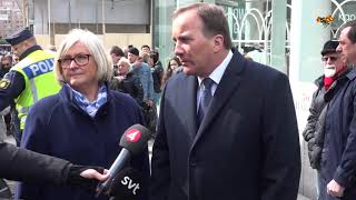 Stefan Löfven håller tal på Drottninggatan [upl. by Annamarie863]