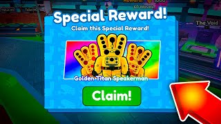 I GOT NEW GOLDEN TITAN SPEAKERMAN😍💎  Toilet Tower Defense [upl. by Terese]