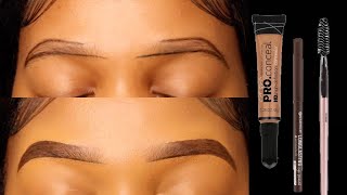 EASY HOW TO DO YOUR EYEBROWS FOR BEGINNERS 2023  TebelloRapabi [upl. by Velick134]