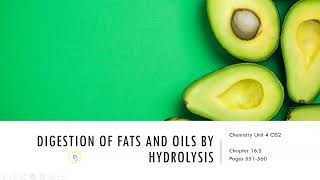 FC7 VCE Unit 4 Hydrolysis of lipids and Rancidity [upl. by Noillid]