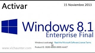 Activar windows 81 enterprise FUNCIONA01Enero2016Mega [upl. by Schroth276]