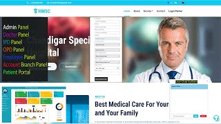 hospital management system project in html css php [upl. by Odlanier758]