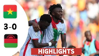 Burkina Faso vs Malawi 30  All Goals amp Extended Highlights  Africa Cup of Nations qualification [upl. by Tessa]