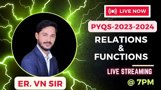 Relations amp Functions  Relations amp Functions JEE Mains  Functions class 12  By Er  VN Sir [upl. by Shargel]