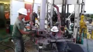 Making a mouse hole connection rig 21 evergreen drilling [upl. by Javler]